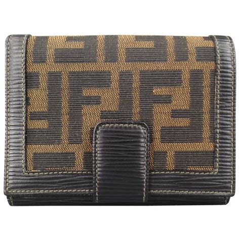 fendi brown wallet|Fendi wallet vintage.